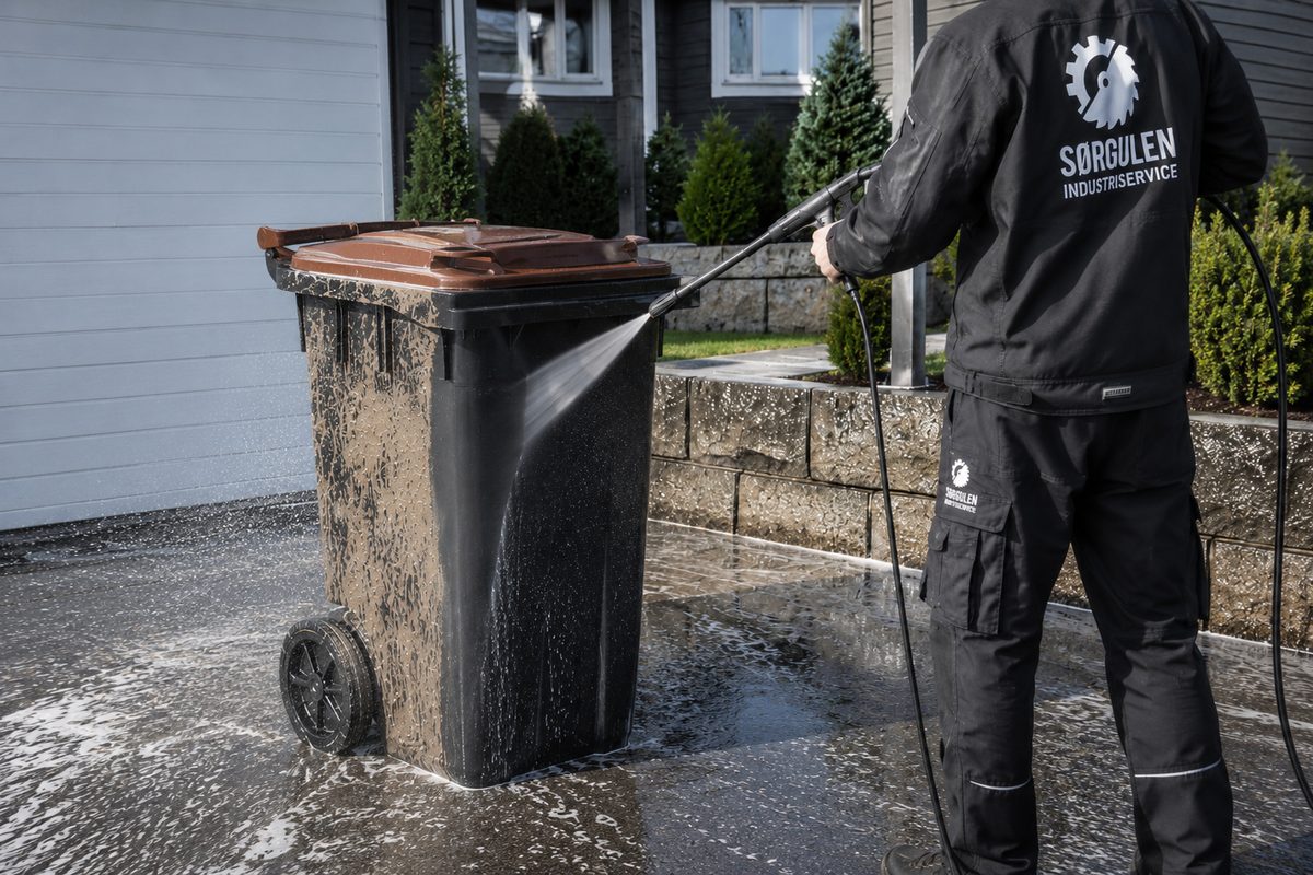 Vask av søppeldunker